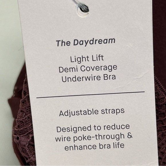 Auden Demi T Shirt Bra The Daydream 40D Light Lift Lace Underwire Purple Red NWT - Picture 8 of 10
